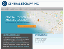 Tablet Screenshot of centralescrow.com
